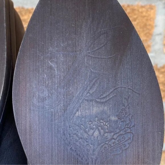 Free people Leather Slip-On BlockHeel Booties 6.5 - Picture 6 of 12